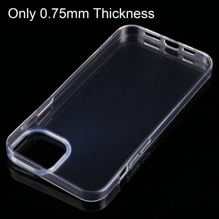 0.75mm Ultra-thin Transparent TPU Phone Case, For iPhone 14, For iPhone 14 Plus, For iPhone 14 Pro Max