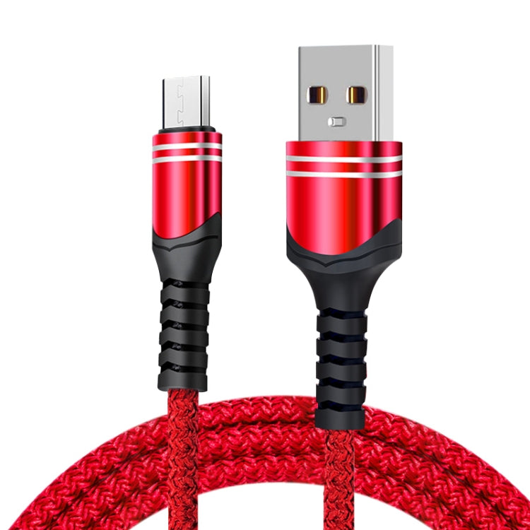 Cabo USB de carregamento trançado estilo 6A, comprimento do cabo: 1m, USB-C / Tipo-C, Micro USB, 8 pinos