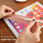 Capa Protetora Antichoque em Pele PU para Apple Pencil 1 / 2, Estojo