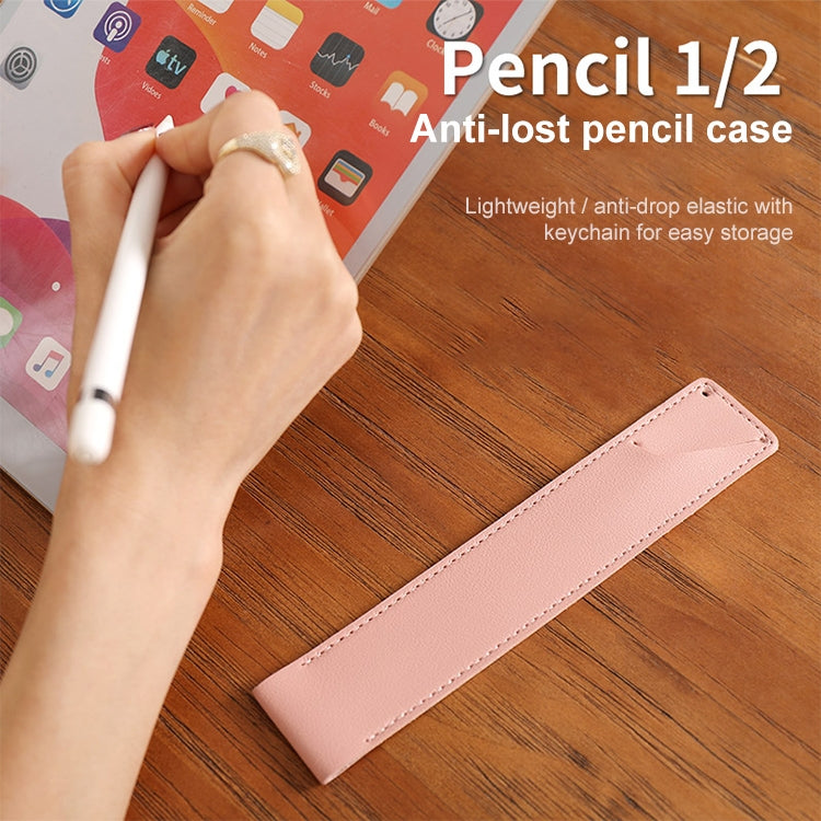Capa Protetora Antichoque em Pele PU para Apple Pencil 1 / 2, Estojo