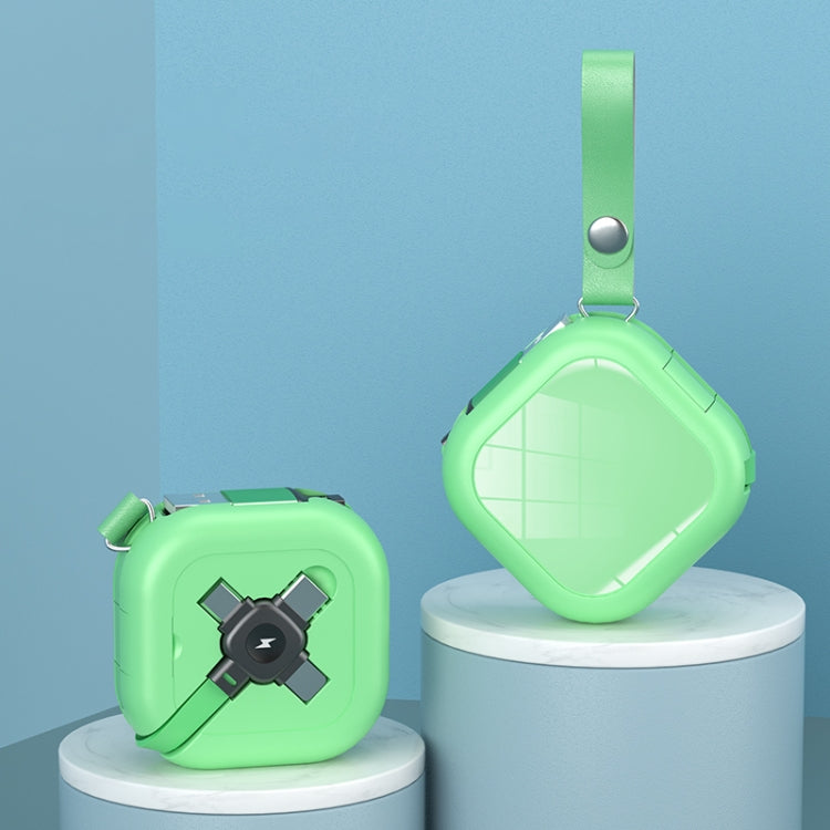 Cabo telescópico de carregamento 3 em 1 USB para 8 pinos + Micro USB + USB-C / Tipo-C com suporte para telemóvel