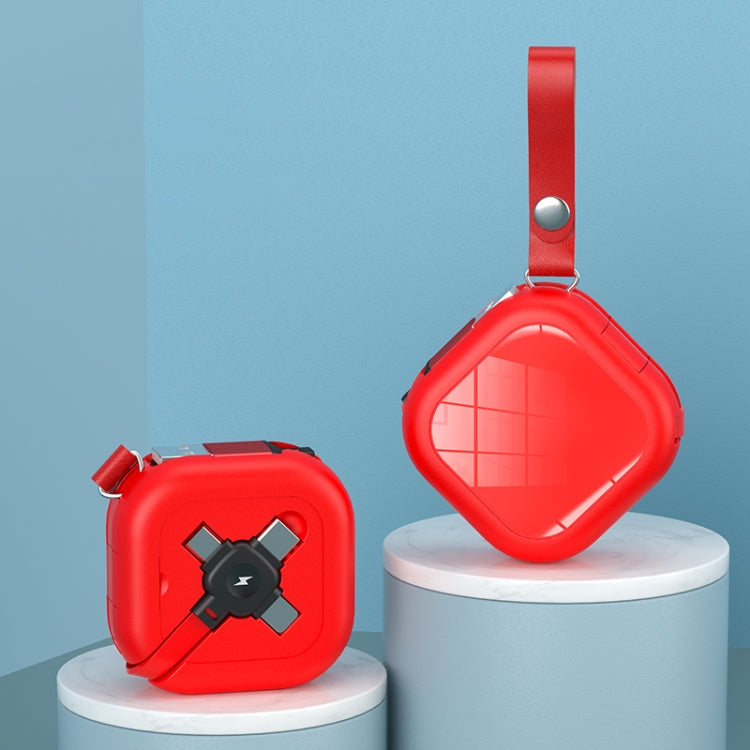 Cabo telescópico de carregamento 3 em 1 USB para 8 pinos + Micro USB + USB-C / Tipo-C com suporte para telemóvel