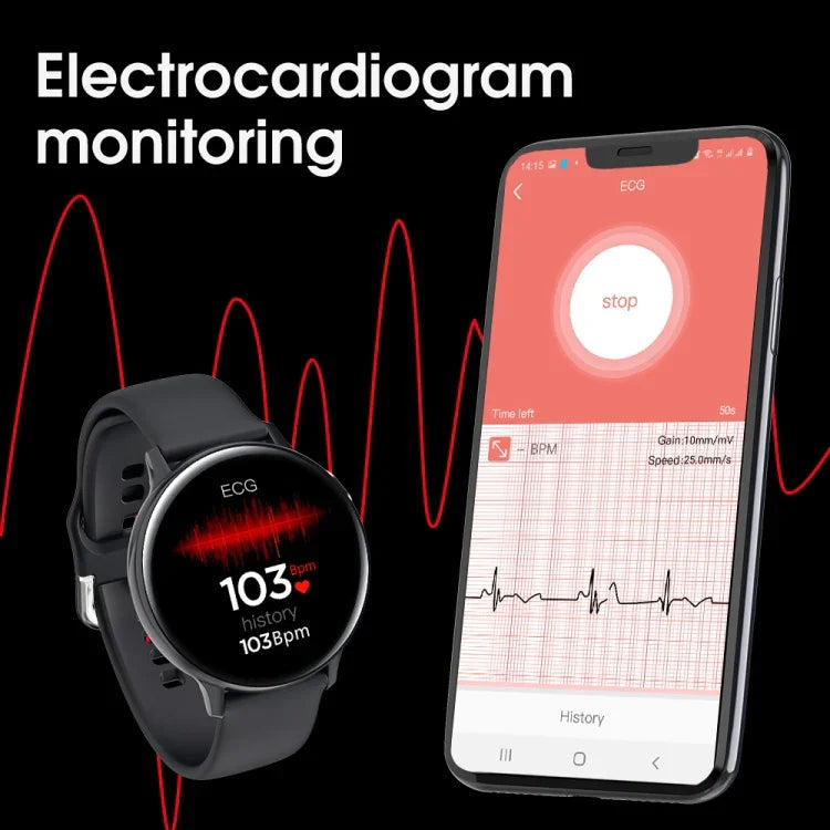 S20S Relógio Inteligente com Ecrã HD de 1,4 Polegadas, Impermeável IP68, Suporta Controlo de Música / Fotografia Bluetooth / Monitorização de Frequência Cardíaca / Monitorização de Pressão Arterial