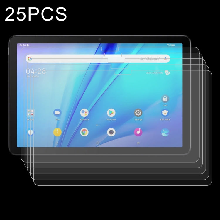 25 UNIDADES Filme de Vidro Temperado 9H 2.5D à Prova de Explosão para Tablet TCL Tab 10s / Enjoy 2 / T10 / T10S / Honor X8 / Honor 8 Lite / Lenovo K10C X6E6F / Teclast P30T, Para TCL Tab 10s / Enjoy 2 / T10 / T10S / Honor X8 / Honor 8 Lite (25 UNIDADES)