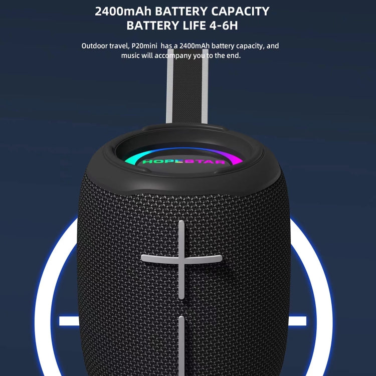 HOPESTAR P20 mini Altifalante Bluetooth Sem Fios Resistente à Água, P20 mini (Cinza), P20 mini (Azul), P20 mini (Preto), P20 mini (Vermelho)