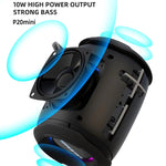 HOPESTAR P20 mini Altifalante Bluetooth Sem Fios Resistente à Água, P20 mini (Cinza), P20 mini (Azul), P20 mini (Preto), P20 mini (Vermelho)