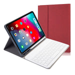 Capa de Couro com Teclado Bluetooth Magnético Destacável com Textura de Tecido e Flip Horizontal para iPad Pro 11 2020 / 2018 com Suporte e Suporte para Caneta, RK11, RK11D Retroiluminado