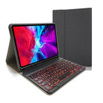 Capa de Couro com Teclado Bluetooth Magnético Destacável com Textura de Tecido e Flip Horizontal para iPad Pro 11 2020 / 2018 com Suporte e Suporte para Caneta, RK11, RK11D Retroiluminado
