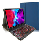 Capa de Couro com Teclado Bluetooth Magnético Destacável com Textura de Tecido e Flip Horizontal para iPad Pro 11 2020 / 2018 com Suporte e Suporte para Caneta, RK11, RK11D Retroiluminado