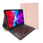 Capa de Couro com Teclado Bluetooth Magnético Destacável com Textura de Tecido e Flip Horizontal para iPad Pro 11 2020 / 2018 com Suporte e Suporte para Caneta, RK11, RK11D Retroiluminado