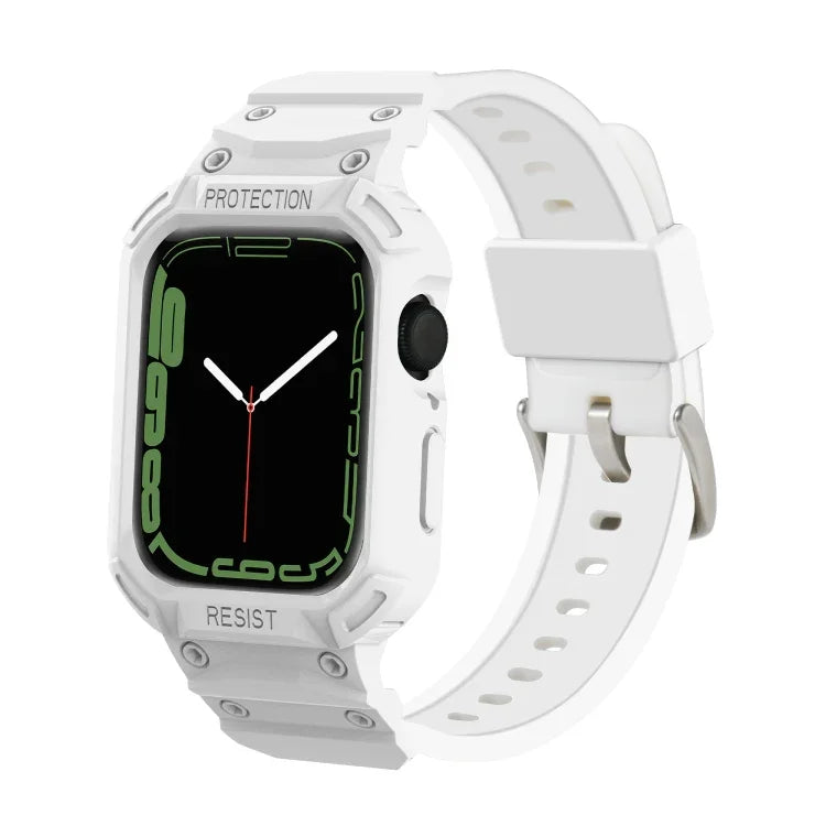 Integrated TPU Watch Band For Apple Watch Series, 7 41mm / 6&SE&5&4 40mm / 3&2&1 38mm, 7 45mm / 6&SE&5&4 44mm / 3&2&1 42mm