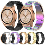 Correia de Relógio em Aço com Três Pérolas 46mm, Para Galaxy Watch