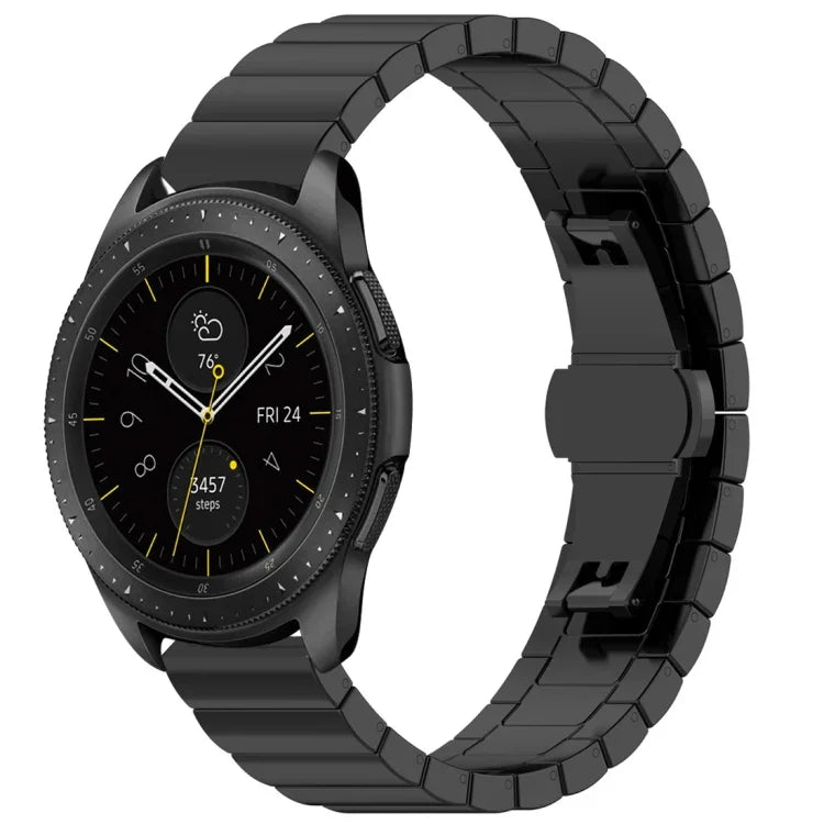 Correia em Aço Inoxidável 46mm com Fivela Borboleta, Para Galaxy Watch