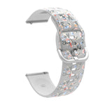 Correia de Relógio Transparente Impressa em TPU Silicone, Para Samsung Galaxy Watch4 20mm, Para Huawei Watch GT 3 Pro 22mm