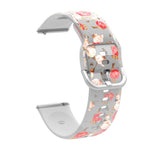Correia de Relógio Transparente Impressa em TPU Silicone, Para Samsung Galaxy Watch4 20mm, Para Huawei Watch GT 3 Pro 22mm