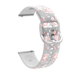 Correia de Relógio Transparente Impressa em TPU Silicone, Para Samsung Galaxy Watch4 20mm, Para Huawei Watch GT 3 Pro 22mm