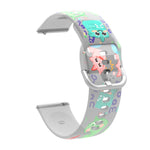 Correia de Relógio Transparente Impressa em TPU Silicone, Para Samsung Galaxy Watch4 20mm, Para Huawei Watch GT 3 Pro 22mm