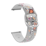 Correia de Relógio Transparente Impressa em TPU Silicone, Para Samsung Galaxy Watch4 20mm, Para Huawei Watch GT 3 Pro 22mm