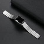 Correia de Relógio em Aço Magnético para Apple Watch Series, 7 41mm / 6&SE&5&4 40mm / 3&2&1 38mm, 7 45mm / 6&SE&5&4 44mm / 3&2&1 42mm