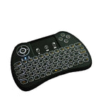 Teclado QWERTY Mini Sem Fios H9 2.4GHz Air Mouse com Retroiluminação Branca e Touchpad para PC, TV, com Retroiluminação Branca