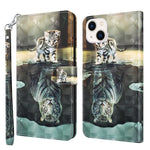 3D Painting Pattern Flip Leather Phone Case, For iPhone 14, For iPhone 14 Plus, For iPhone 14 Pro, For iPhone 14 Pro Max