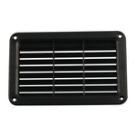 A6788 193x122mm Black Rectangle Louvered Ventilation Plastic Venting Panel Cover, 193x122mm