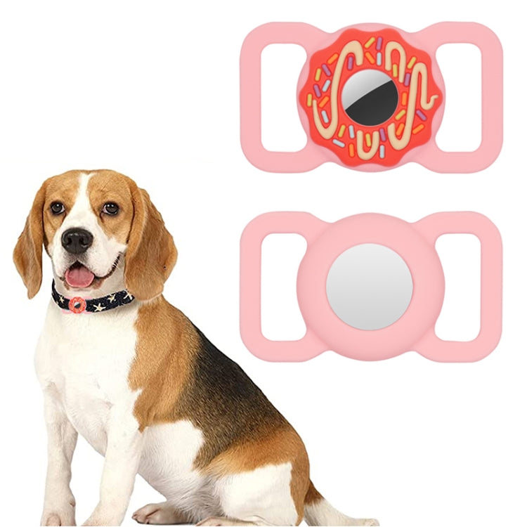 Colar Donut para Animal de Estimação Capa de Silicone Anti-riscos e Anti-choques para AirTag 2ª Geração / AirTag 1ª Geração, 1, 2