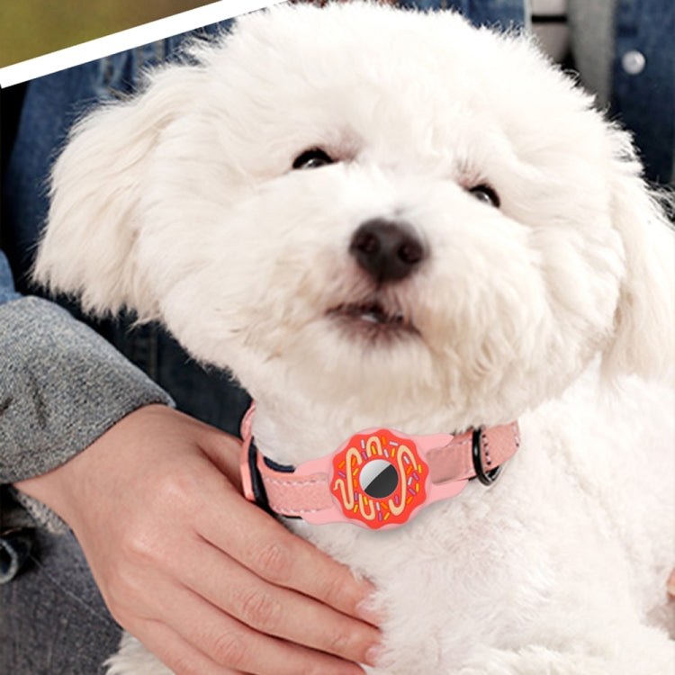 Colar Donut para Animal de Estimação Capa de Silicone Anti-riscos e Anti-choques para AirTag 2ª Geração / AirTag 1ª Geração, 1, 2
