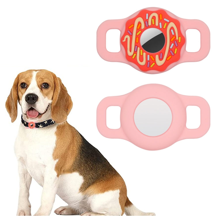 Colar Donut para Animal de Estimação Capa de Silicone Anti-riscos e Anti-choques para AirTag 2ª Geração / AirTag 1ª Geração, 1, 2