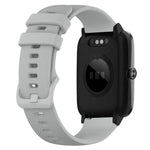 19mm Silicone Plaid Watch Band, For ID205 / Willful SW021