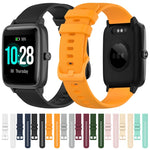 19mm Silicone Plaid Watch Band, For ID205 / Willful SW021