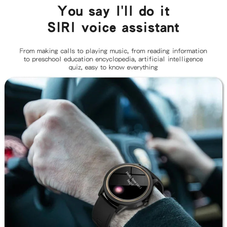 Smartwatch A60 com ecrã IPS HD de 1,32 polegadas, Suporta Chamadas Bluetooth/Monitorização da Pressão Arterial