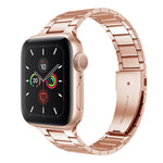 Correia de Relógio em Aço Inoxidável para Cintura Pequena para Apple Watch Series, 7 41mm / 6&SE&5&4 40mm / 3&2&1 38mm, 7 45mm / 6&SE&5&4 44mm / 3&2&1 42mm