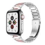 Correia de Relógio em Aço Inoxidável para Cintura Pequena para Apple Watch Series, 7 41mm / 6&SE&5&4 40mm / 3&2&1 38mm, 7 45mm / 6&SE&5&4 44mm / 3&2&1 42mm