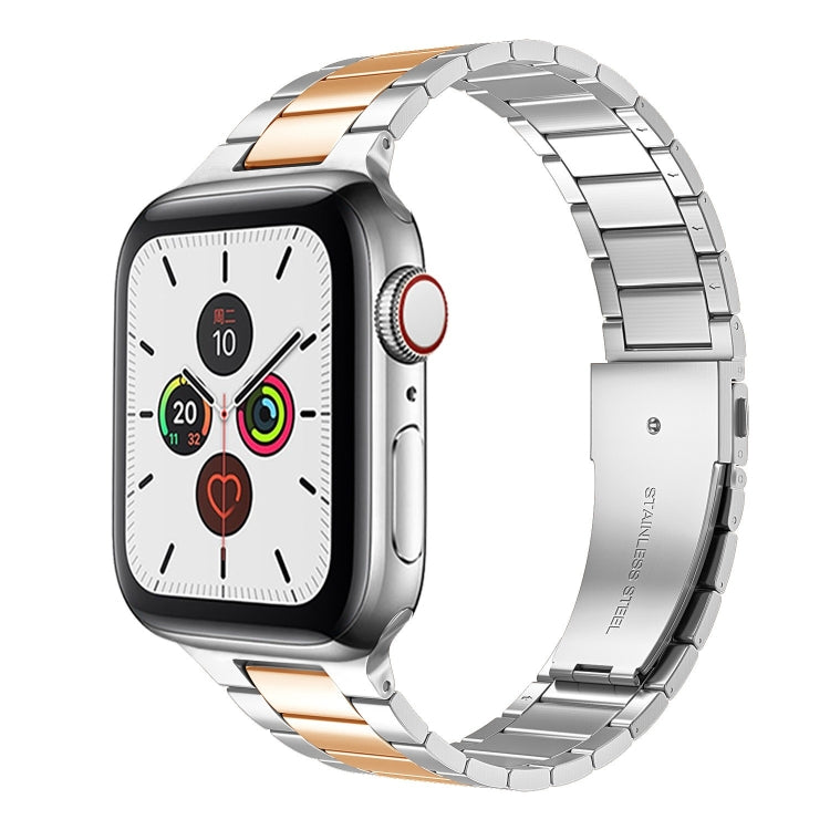 Correia de Relógio em Aço Inoxidável para Cintura Pequena para Apple Watch Series, 7 41mm / 6&SE&5&4 40mm / 3&2&1 38mm, 7 45mm / 6&SE&5&4 44mm / 3&2&1 42mm