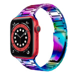 Correia de Relógio em Aço Inoxidável para Cintura Pequena para Apple Watch Series, 7 41mm / 6&SE&5&4 40mm / 3&2&1 38mm, 7 45mm / 6&SE&5&4 44mm / 3&2&1 42mm