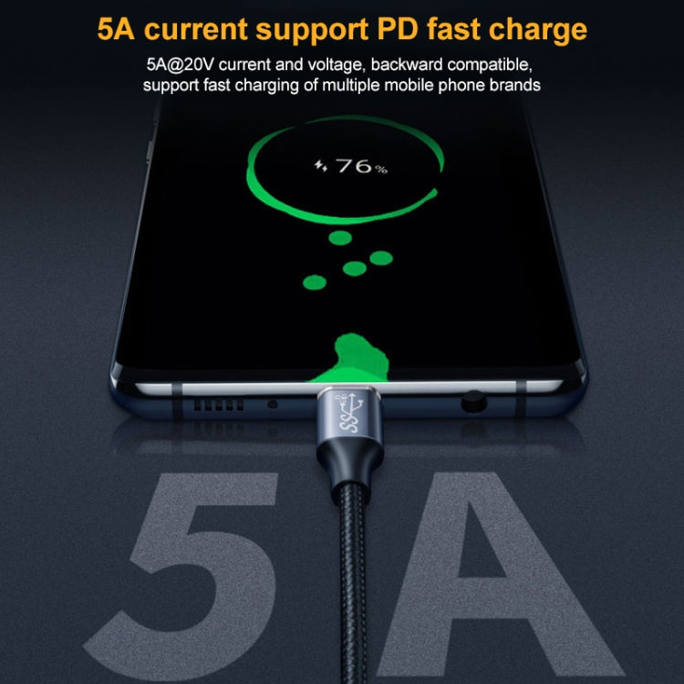 Cabo de Extensão de Transmissão de Dados e Carregamento USB-C / Type-C Fêmea para Macho com Cotovelo 10Gbps, 1.5m, 2m, 3m