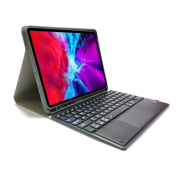 Teclado Bluetooth com Touch Destacável TPU Flip Horizontal Capa de Couro para iPad Pro 11 2020 / 2018 com Suporte e Suporte para Caneta, RK11C