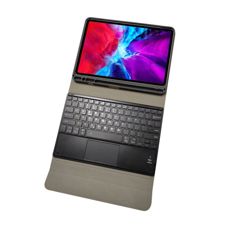 Teclado Bluetooth com Touch Destacável TPU Flip Horizontal Capa de Couro para iPad Pro 11 2020 / 2018 com Suporte e Suporte para Caneta, RK11C