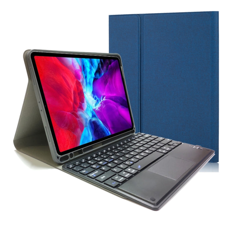 Teclado Bluetooth com Touch Destacável TPU Flip Horizontal Capa de Couro para iPad Pro 11 2020 / 2018 com Suporte e Suporte para Caneta, RK11C