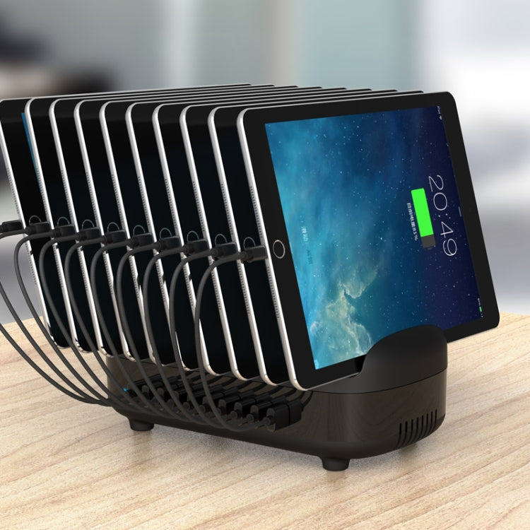 ORICO DUK-10P-DX Estação de Carregamento USB 120W 5V 2.4A 10 Portas, Plugue AU, Plugue UE, Plugue EUA, Plugue Reino Unido