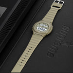 Relógio Eletrónico SKMEI 1821 com Correia de Silicone e Fivela em Aço Inoxidável