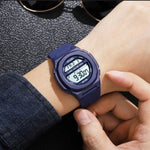 Relógio Eletrónico SKMEI 1821 com Correia de Silicone e Fivela em Aço Inoxidável