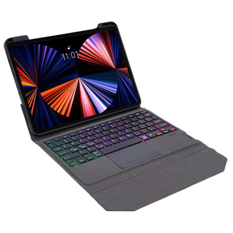 Capa de Couro com Teclado Bluetooth Integrado, Retroiluminação, Touchpad e Suporte, para iPad Air 5 / Air 4 10.9, para iPad Pro 11 2021 / 2020 / 2018