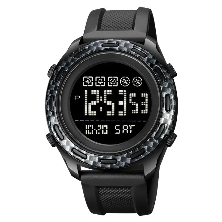 Relógio Eletrónico à Prova de Água SKMEI 1872 com Correia PU e Fivela em Aço Inoxidável, Branco, Preto