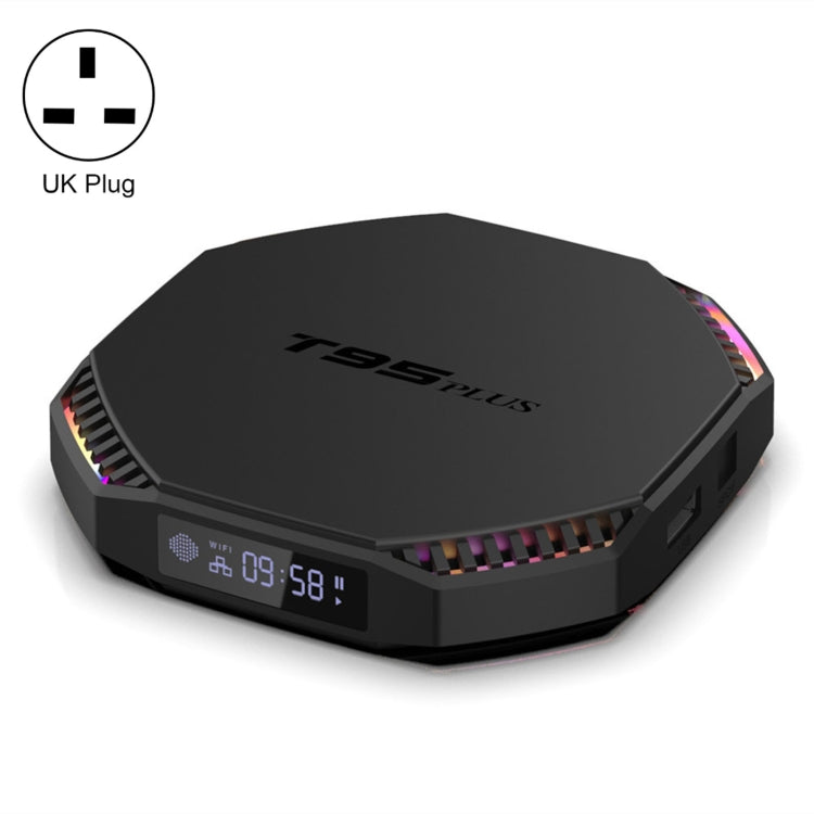 T95 Plus RK3566 Caixa TV Inteligente com Duplo Wifi Bluetooth, 4GB+32GB, 8GB+64GB, 8GB+128GB