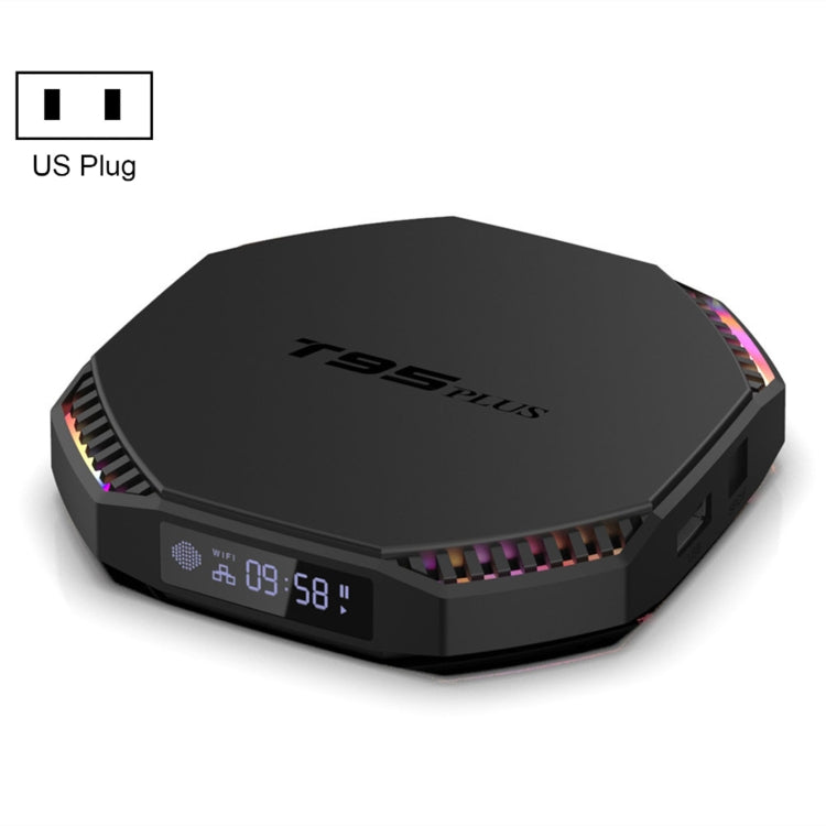 T95 Plus RK3566 Caixa TV Inteligente com Duplo Wifi Bluetooth, 4GB+32GB, 8GB+64GB, 8GB+128GB