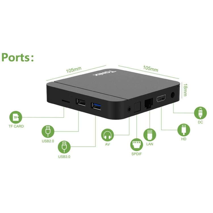 Caixa TV Inteligente Tanix W2 Amlogic S905 Quad Core, 2G+16G, 2G+16G com Duplo Wifi/BT, 4G+32G com Duplo Wifi/BT, 4G+64G com Duplo Wifi/BT