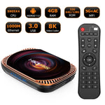 MECOOL HK1RBOX X4 Caixa TV 4K, Android 11 CPU Amlogic S905X4 com RC, 4GB+32GB, 4GB+64GB, 4GB+128GB