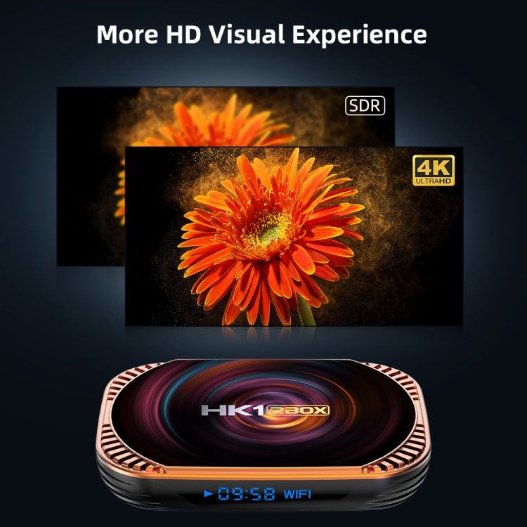 MECOOL HK1RBOX X4 Caixa TV 4K, Android 11 CPU Amlogic S905X4 com RC, 4GB+32GB, 4GB+64GB, 4GB+128GB